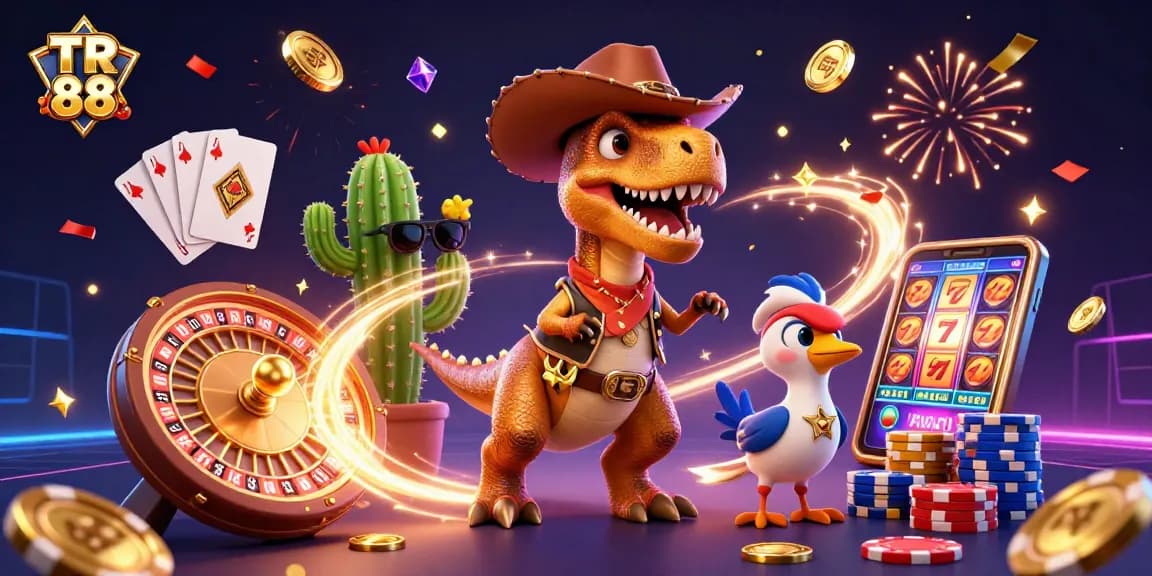 Engage with TR 88 and revel in exciting casino adventures featuring dynamic characters and vibrant game elements.