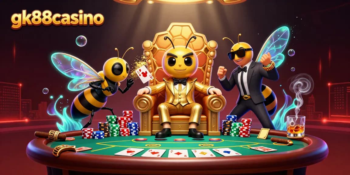 Experience thrilling gameplay at gk88casino with vibrant characters in an engaging casino setting.