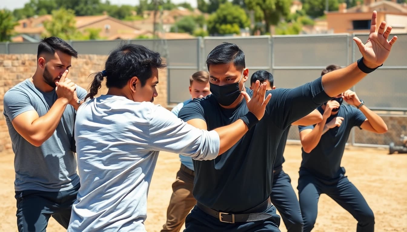 Engage in the Professional Body Guard Program with dedicated training in self-defense and teamwork.