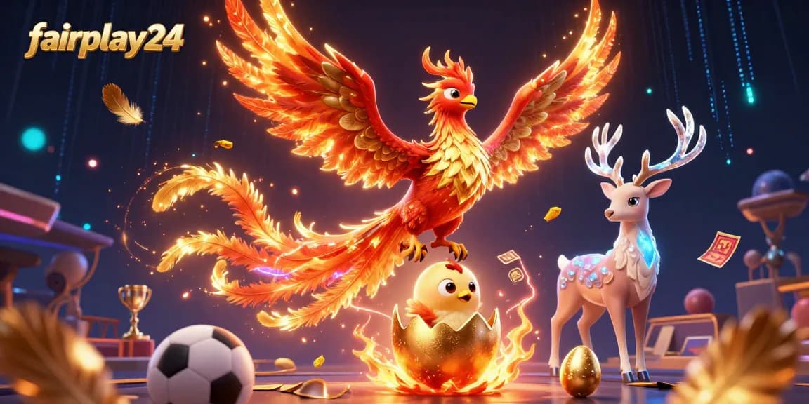 Experience thrilling sports betting action with fairplay24, featuring dynamic characters and vibrant casino elements.