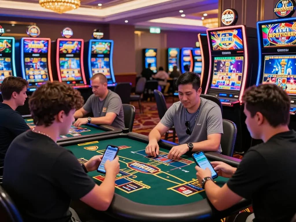 Exciting gameplay at 88aa casino with live dealer and diverse players.