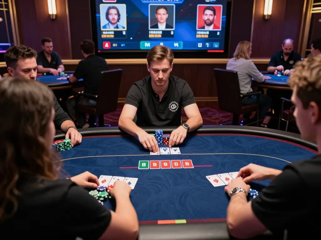 cm88 engaging online poker gameplay with players strategizing and analyzing bets.