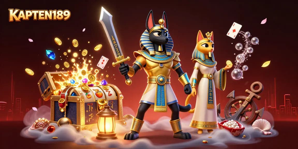 KAPTEN189 menghadirkan petualangan slot online terbaik dengan Anubis dan karakter menakjubkan lainnya.