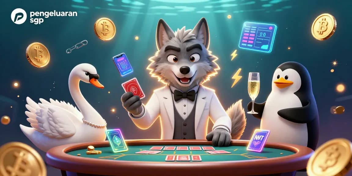 View the latest pengeluaran sgp results with a vibrant casino-themed digital illustration.
