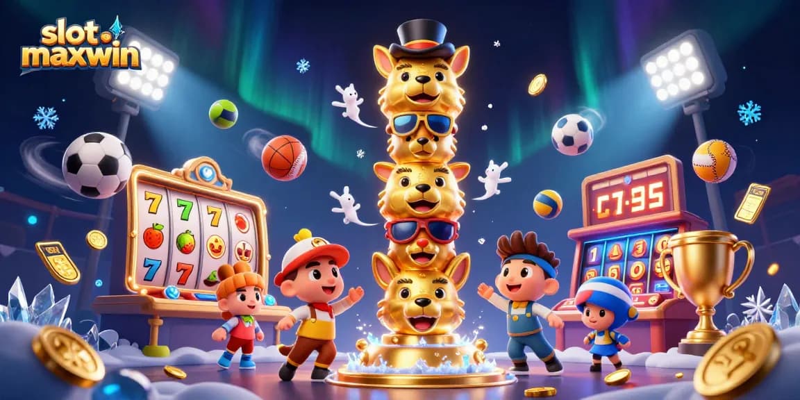 Experience big wins with slot maxwin as the vibrant scene comes alive with colorful casino elements.
