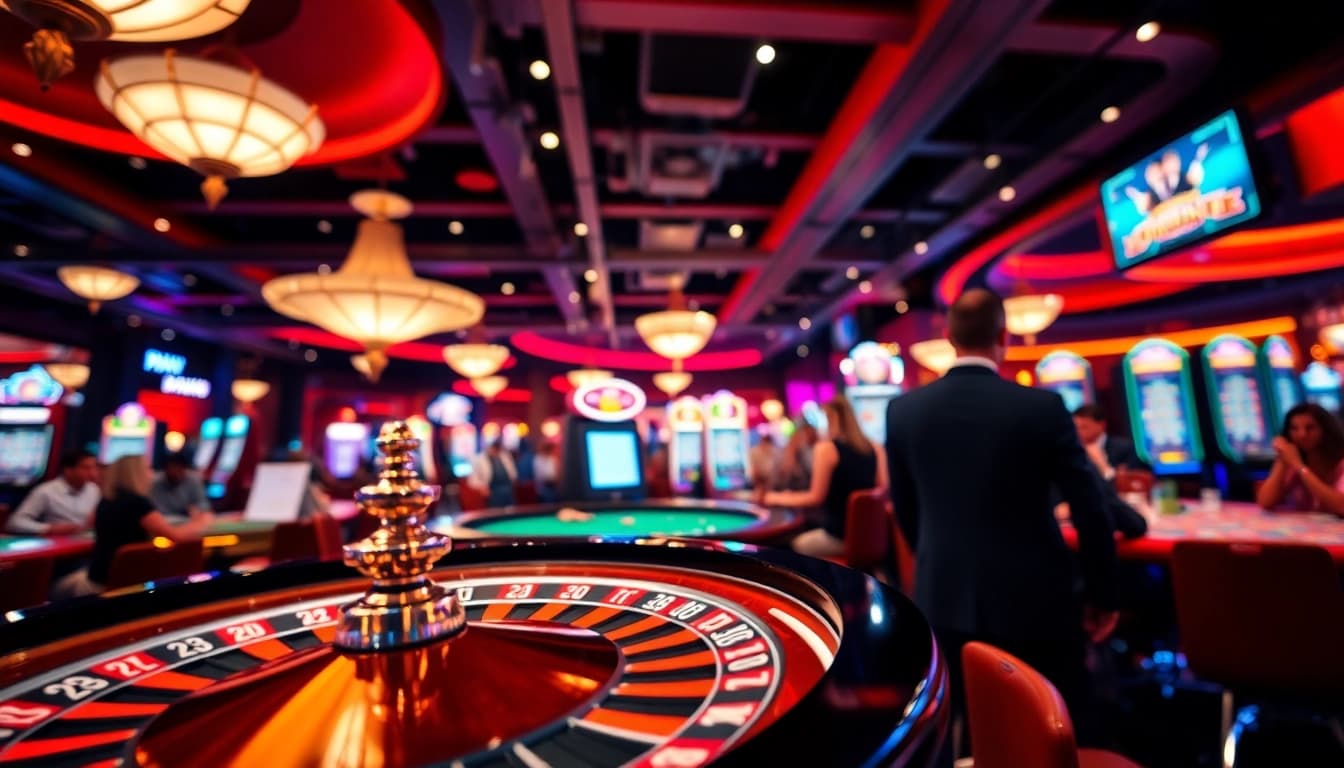 Experience the thrill of uvip娱乐 with players at an exciting casino gaming table.