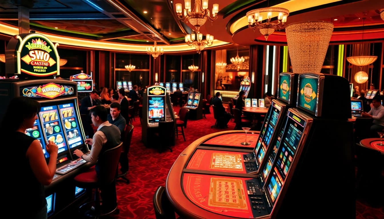 Experience the thrill of winning at AT99娛樂城's vibrant casino atmosphere.