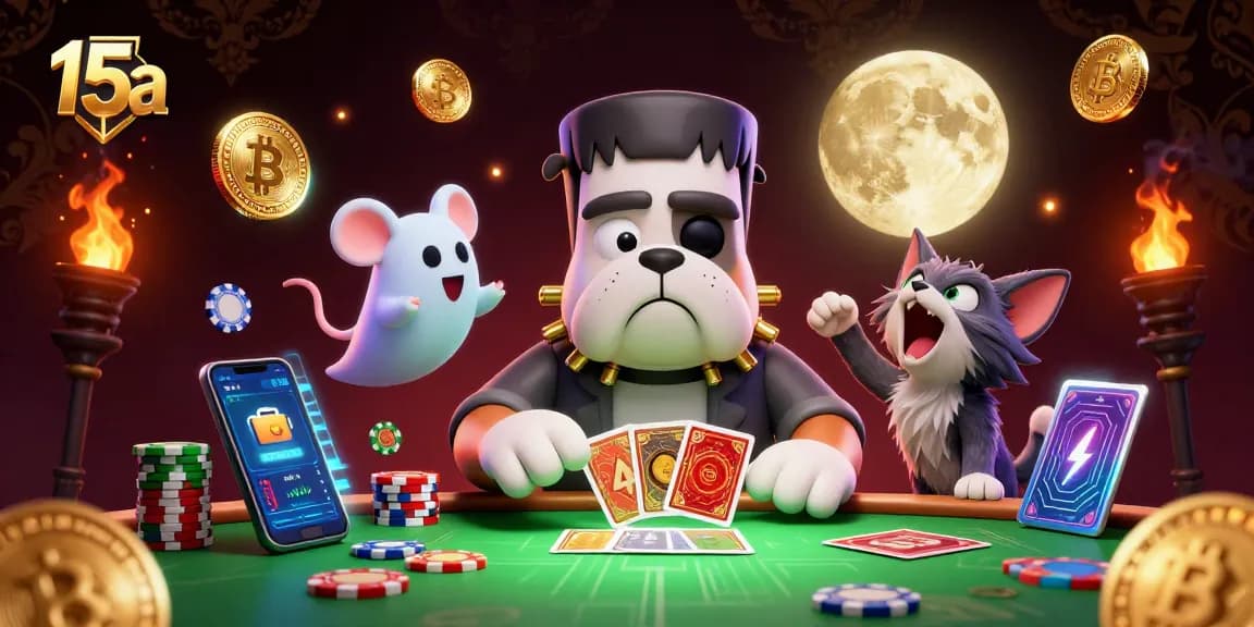 O 15a apresenta uma cena vibrante de jogos com um bulldog monstro e detalhes envolventes.