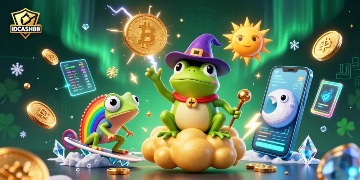 Spin golden wins with IDCASH88 in a dynamic casino fantasy scene filled with riches and excitement.