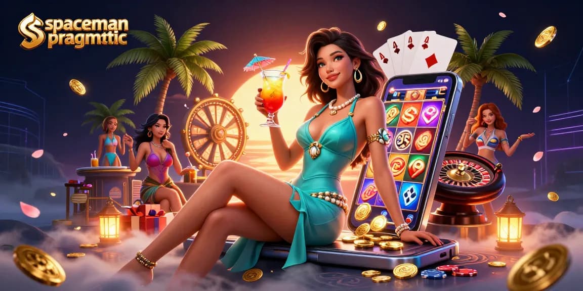 Play spaceman pragmatic and enjoy thrilling slot game action in a vibrant casino setting.