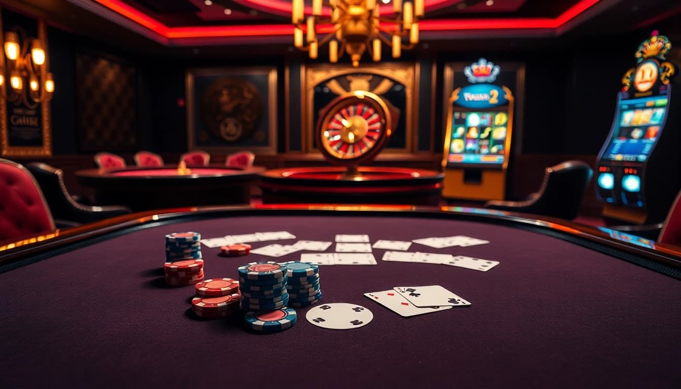Experience the thrill of gambling at OPEN88 COM with vibrant slot machines and poker tables.