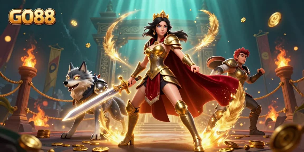 Experience exciting gameplay at GO88 with vibrant scenes of casino action and engagement.
