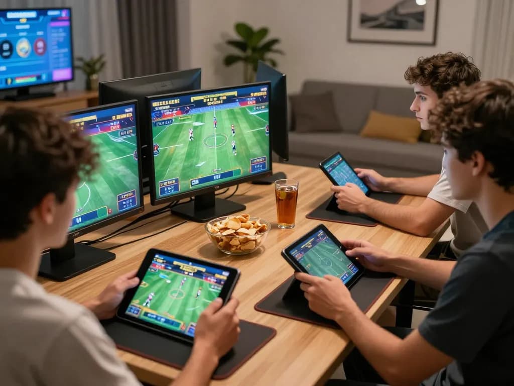 Players passionately placing bets on bk8 during an engaging online sports event
