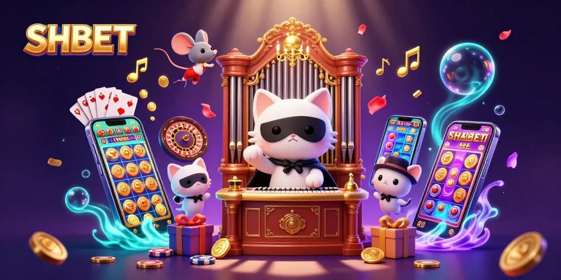 Experience thrilling SHBET games with a captivating casino atmosphere, featuring characters and dynamic visuals.