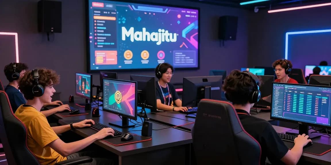 Engaged players at Mahajitu gaming platform experiencing fast-paced online games with secure transactions.