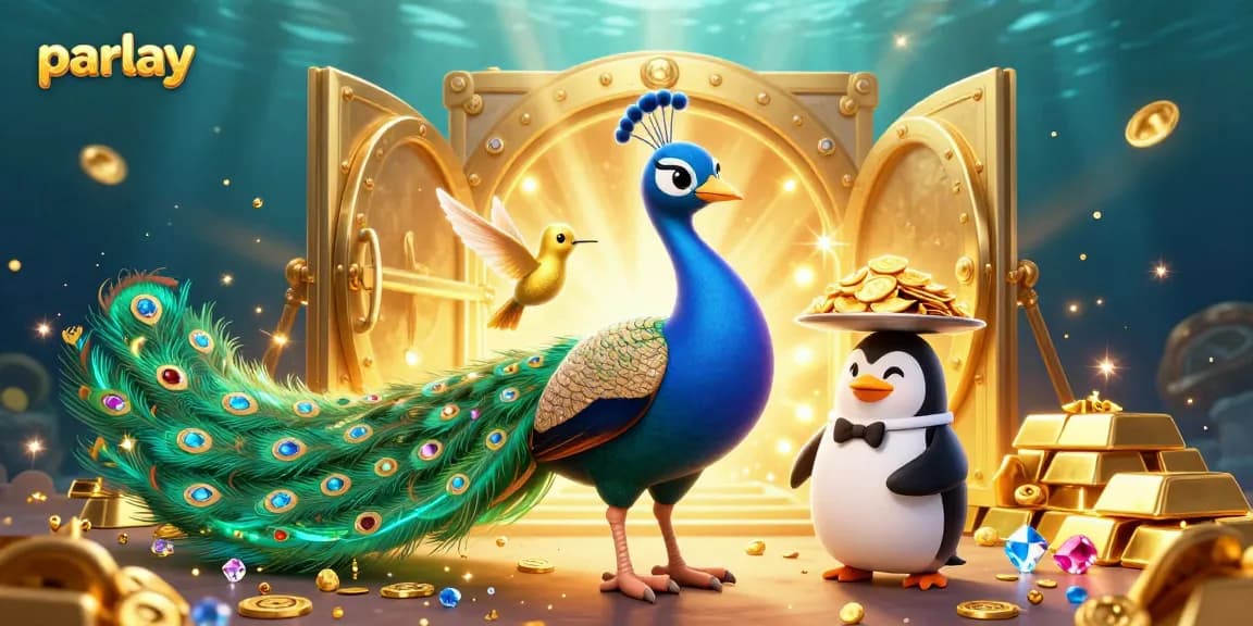 Experience thrilling parlay betting with vibrant casino characters in an interactive scene.
