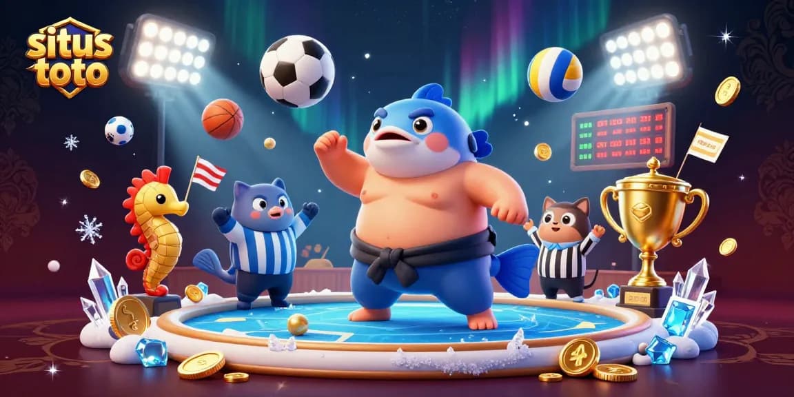 Experience engaging gameplay at situs toto with dynamic 3D characters in an underwater casino setting showcasing excitement.