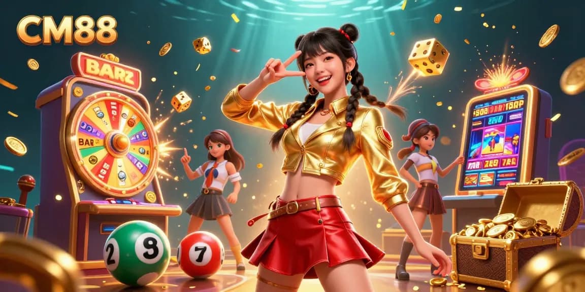 Experience the excitement of winning at CM88 with vibrant 3D casino games and dynamic visuals.