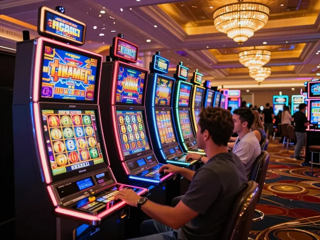 Experience the thrill of winning on vibrant slot machines at selfieplasticsurgeries casino, celebrating exciting jackpot moments.