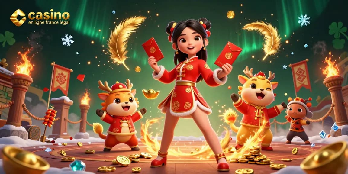 Catching the thrill of casino en ligne france légal with vibrant festivities and golden elements