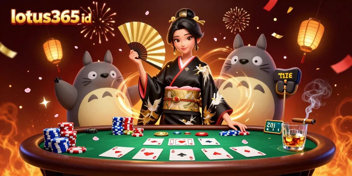 Engage with lotus365 id by enjoying a lively poker scene around unique characters and festive gaming elements.