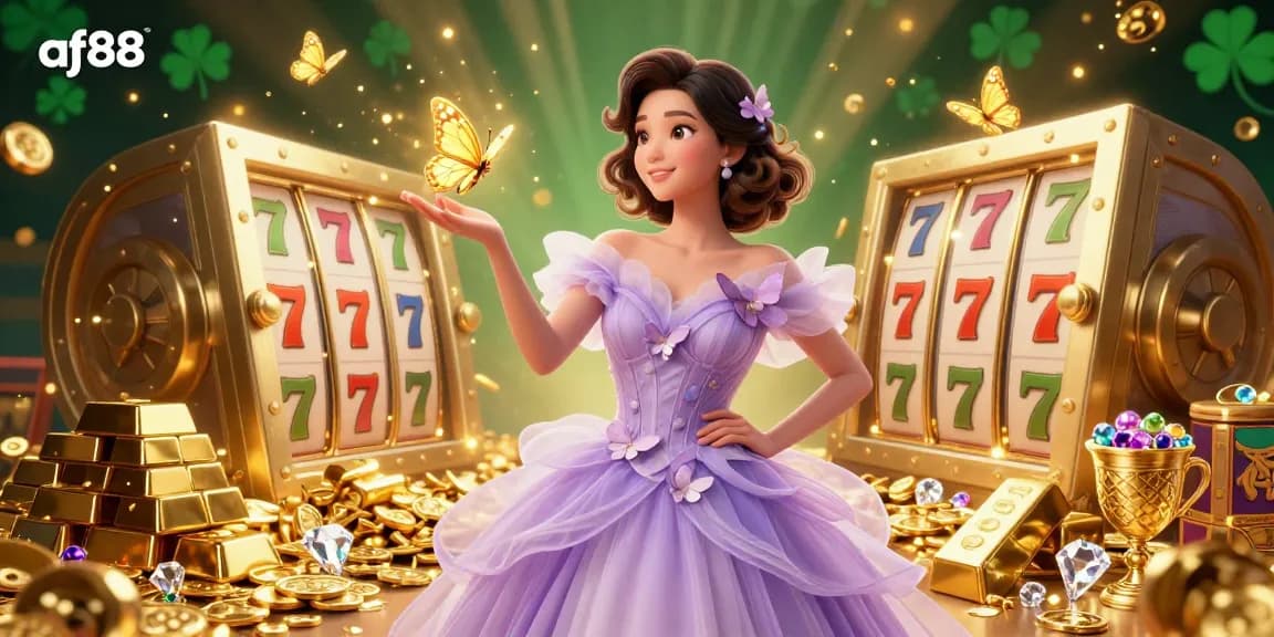 Engage with exciting gameplay at af88 featuring dynamic slot reels and shimmering gold treasures.