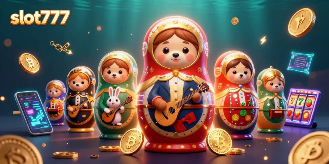 Engage in exciting gameplay with slot777 featuring lively casino-themed characters and vivid crypto elements.