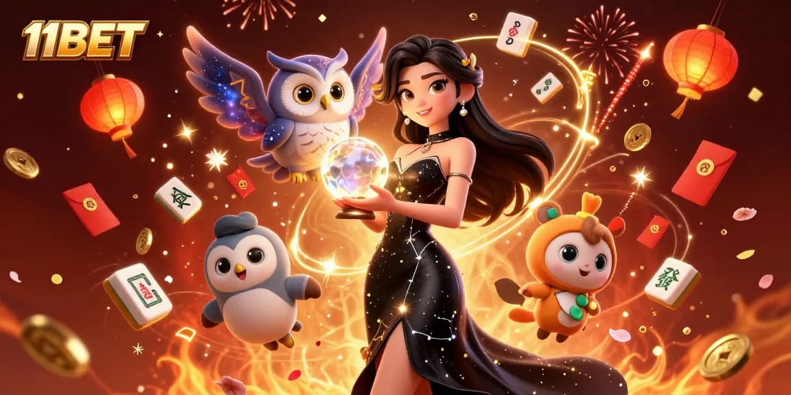 Bet on exciting odds at 11BET with a captivating casino scene featuring mystical elements.