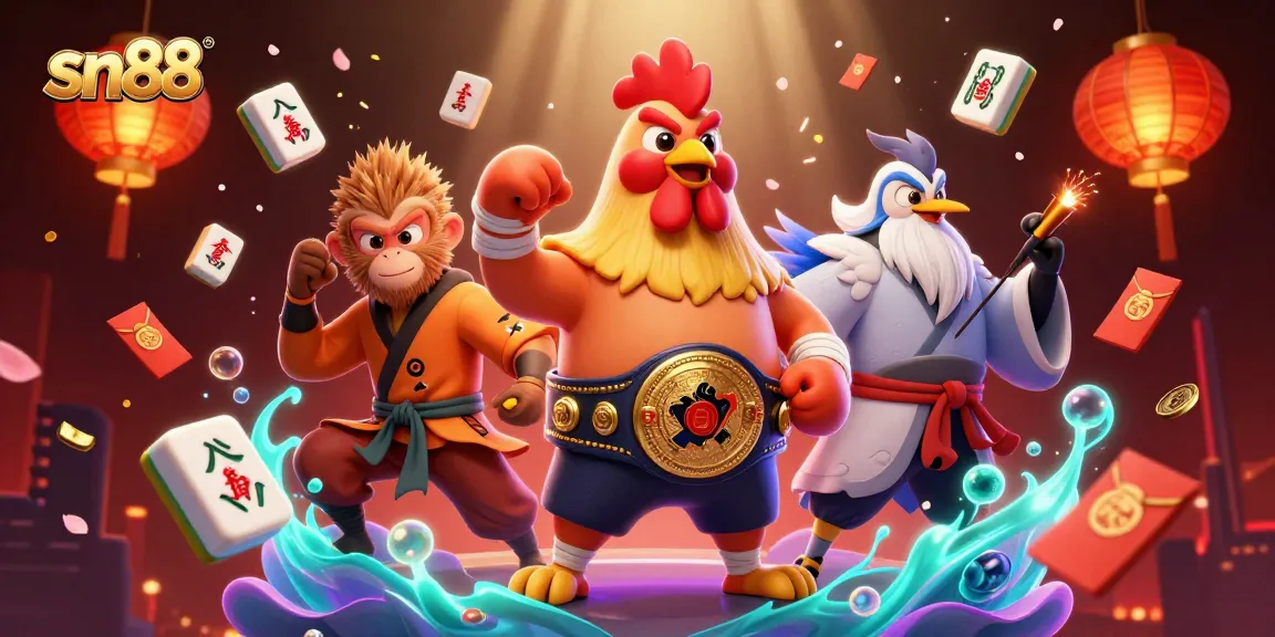 Experience the thrill of sn88 with dynamic casino gaming characters in an immersive 3D environment.