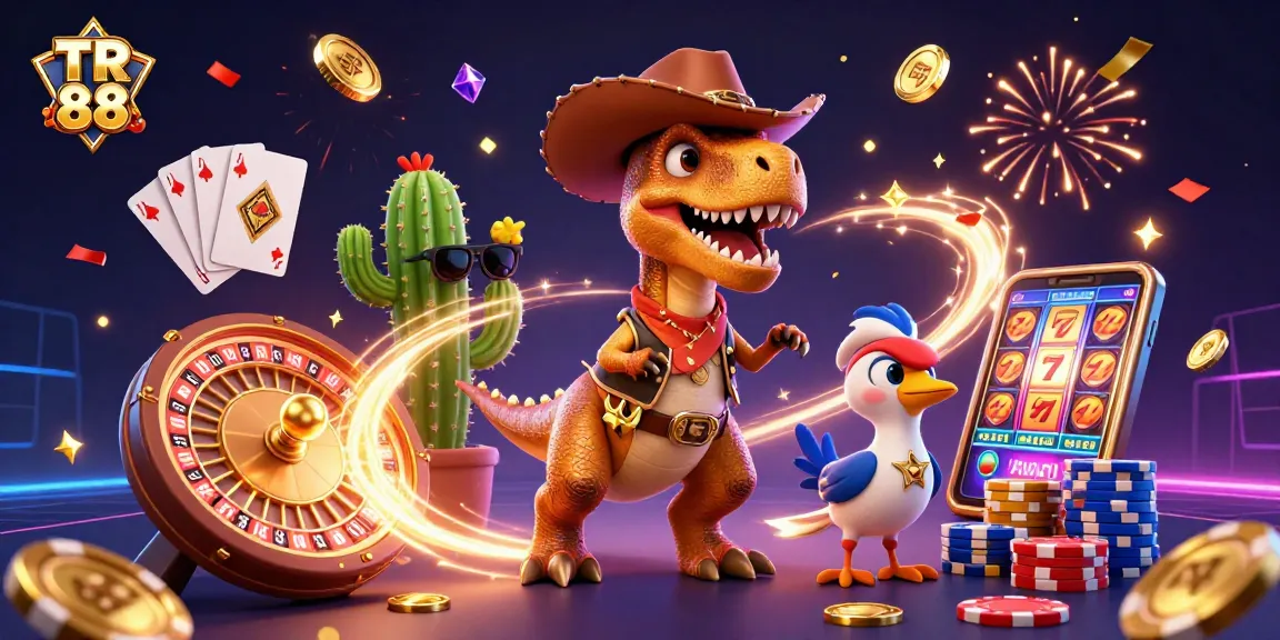 Engage with TR 88 and revel in exciting casino adventures featuring dynamic characters and vibrant game elements.