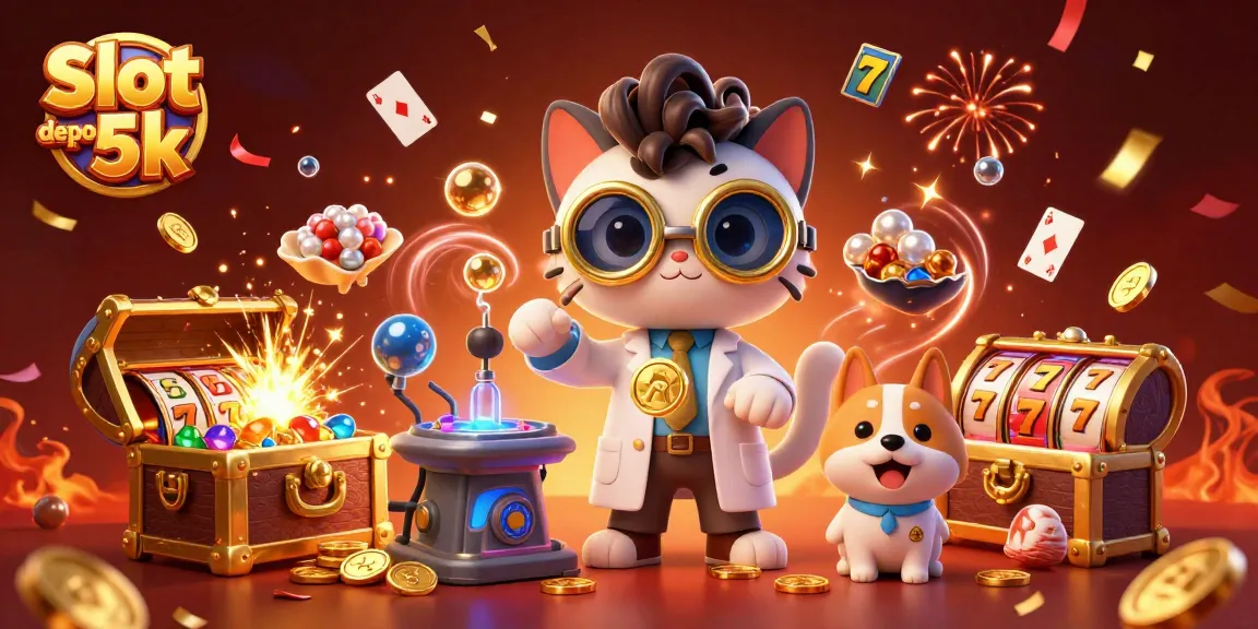 Win big at Slot depo 5k with vibrant gaming visuals of wild jackpots and colorful gems.