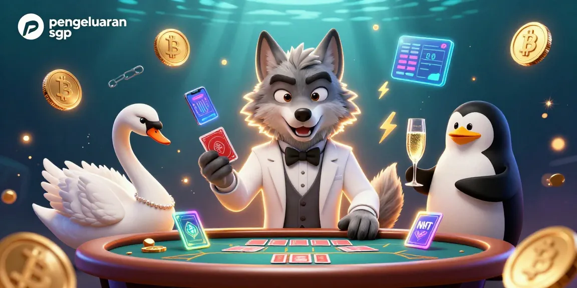 View the latest pengeluaran sgp results with a vibrant casino-themed digital illustration.