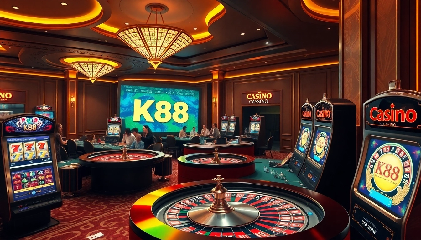 K88 offers thrilling casino experiences with vibrant tables, roulette, and exciting gameplay.