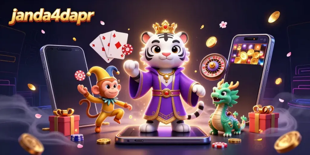 Gambarkan pengalaman bermain di janda4dapr dengan karakter hewan lucu dan elemen permainan yang menarik.