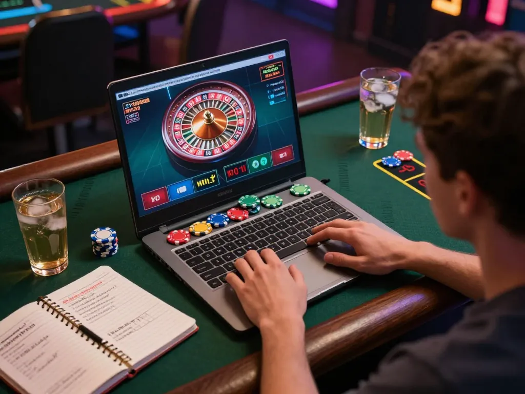 Engaging gameplay at NK88 online casino with live dealer spinning roulette wheel, capturing strategic betting.