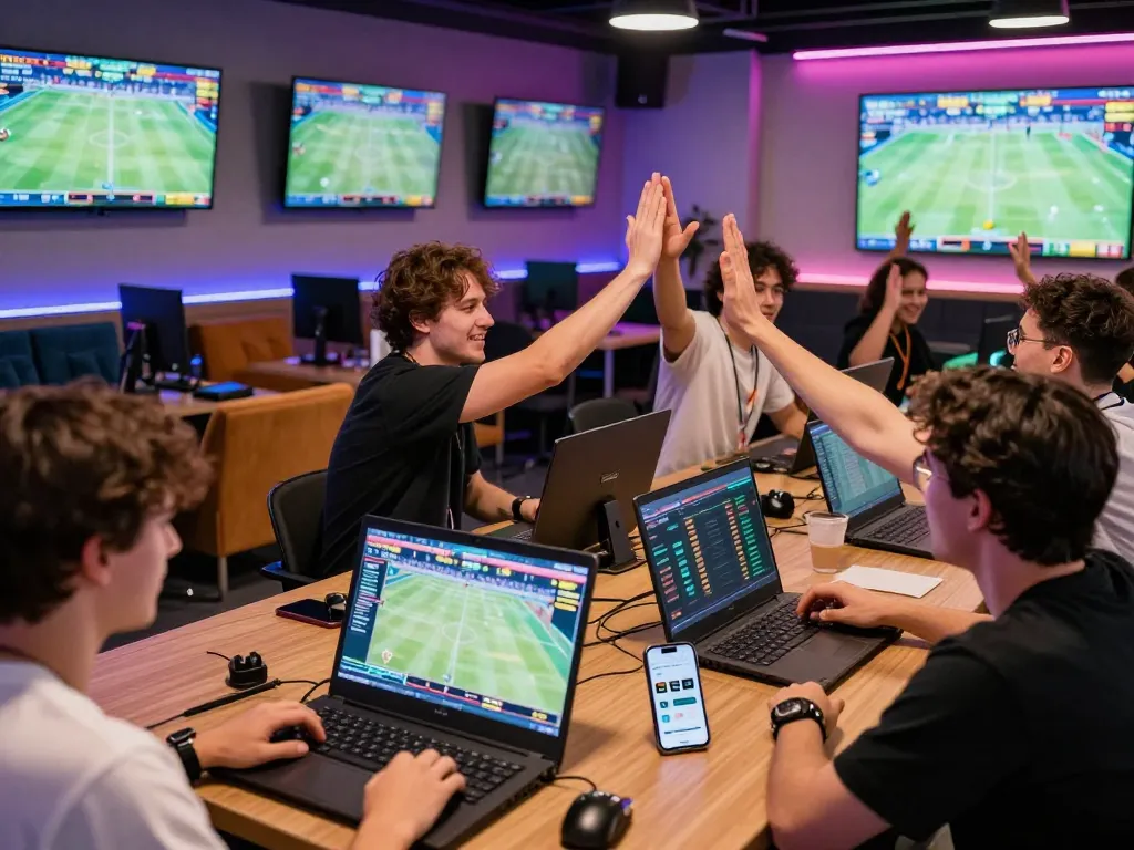Fabet sports betting environment featuring diverse players engaged in live betting.