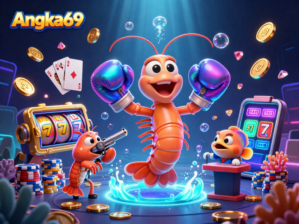 Experience Angka69 with enchanting slot action, vibrant characters, and sparkling wins in a dynamic casino illustration.