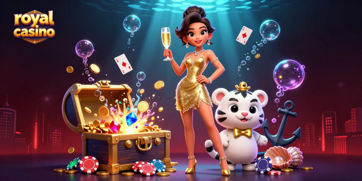 Experience the thrill of royal x casino with vibrant gameplay visuals featuring lucky characters and sparkling treasures.