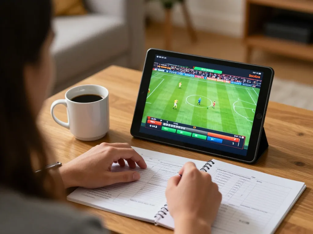 Socolive sports betting action with live football display, capturing an engaging home gaming scene