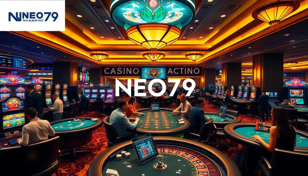 Experience thrilling gameplay at NEO79 Casino with vibrant tables and top-notch security.