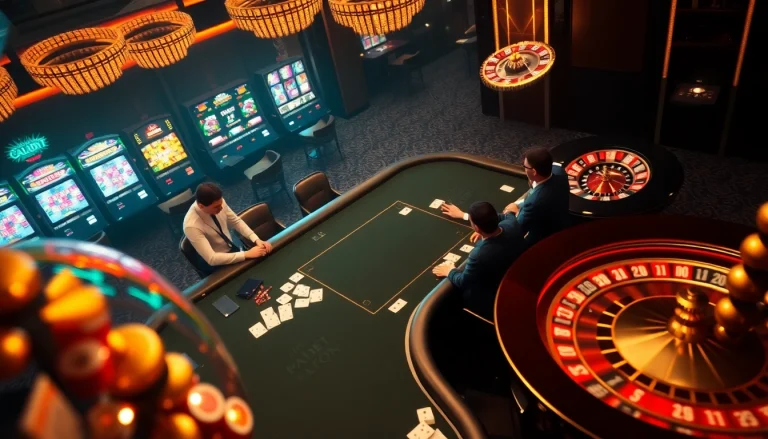 Experience the thrill of gambling at soibet ไทย with luxurious casino tables and vibrant slot machines.