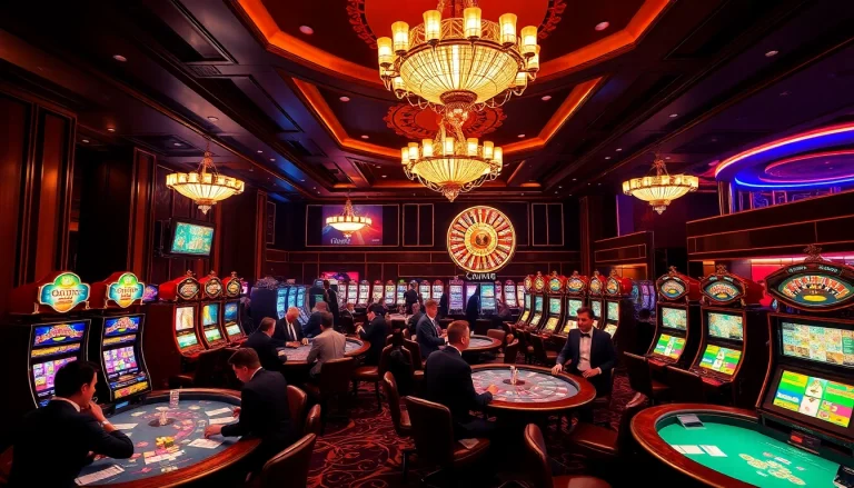 Players enjoying a thrilling poker game at oxbet's luxurious casino, capturing the excitement of gambling.