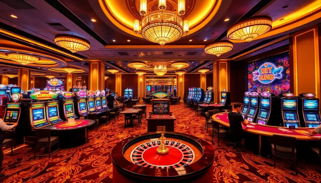 Experience the excitement of gambling at Trang Chủ XIN88 with vibrant casino games and engaging atmospheres.
