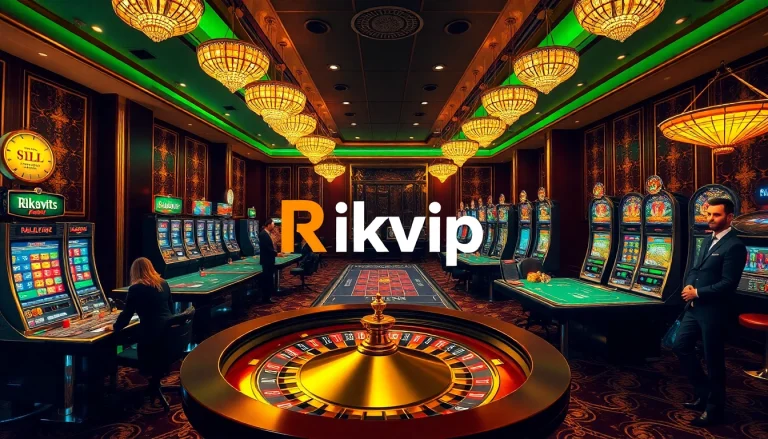 Experience the thrilling world of Rikvip with vibrant casino elements and exciting gameplay.