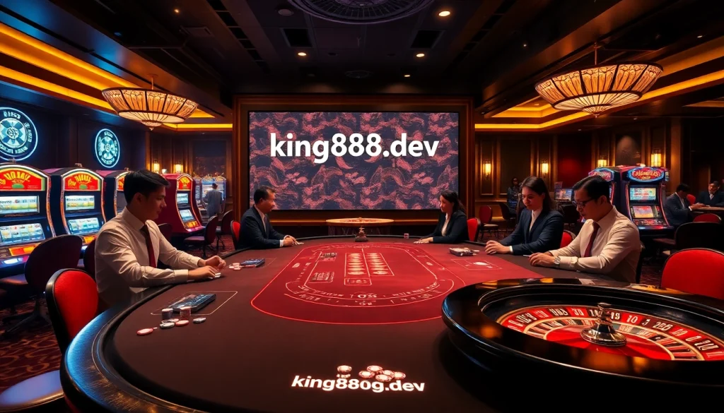 Experience the thrill of gambling at https://king888.dev/ with luxurious casino tables and exciting games.