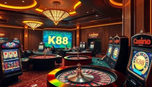K88 offers thrilling casino experiences with vibrant tables, roulette, and exciting gameplay.
