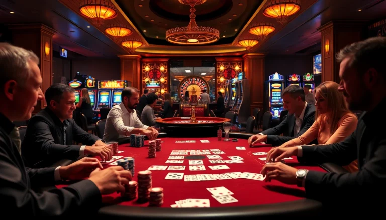 Engage with the excitement of casino gaming at 123b.ing with vibrant poker chips and lively players.