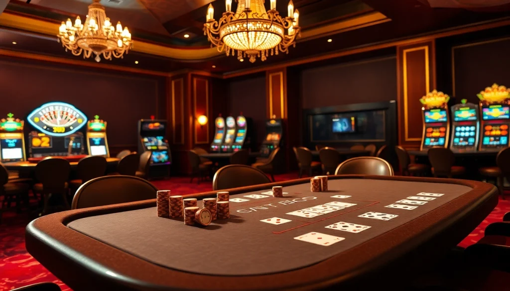 A high-stakes poker game at a luxurious casino, highlighting the hidden wiki concept among glamorous gaming elements.