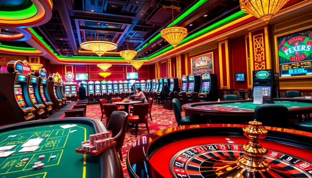 Play exciting games at 88i com with vibrant casino tables, poker chips, and slot machines.