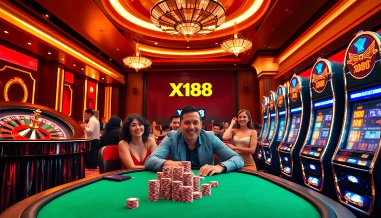 Excited players enjoying the luxury and thrill of gaming at Xin88 casino.